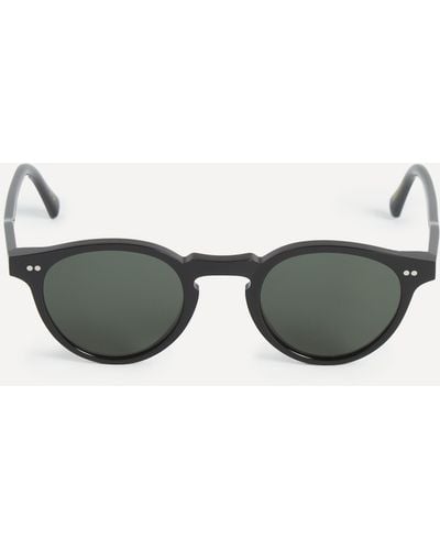 Monokel Mens Forest Round Sunglasses One Size - Black