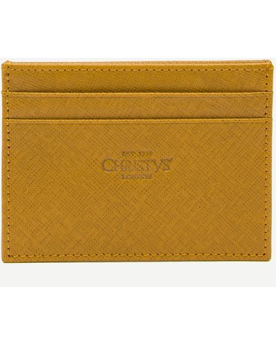 Christys' Women's Hyde Leather Card Holder - Natural