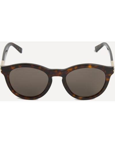 Gucci Mens Round Sunglasses One Size - Brown