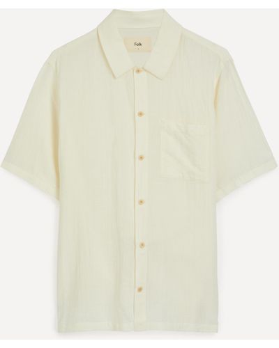 Folk Mens Gabe Short Sleeve Shirt 5 - White