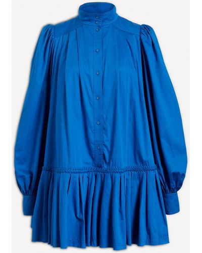 Aje. Women's Fallingwater Braided Smock Dress - Blue