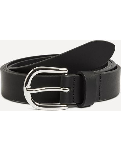 Isabel Marant Women's Zap Leather Belt 85 - Black