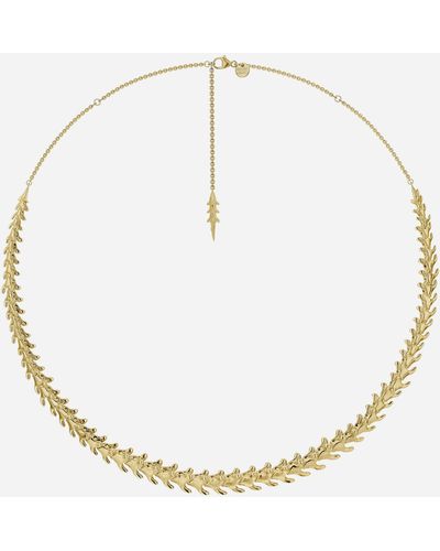 Shaun Leane Gold Plated Vermeil Silver Serpent's Trace Choker Necklace - Metallic