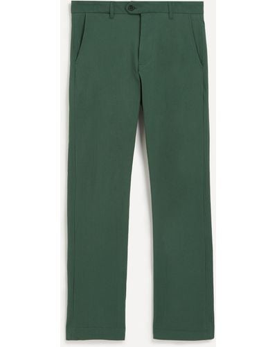 Percival Mens Tailored Seersucker Trousers 34 - Green