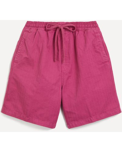 Carhartt Mens Rainer Herringbone Twill Shorts - Pink