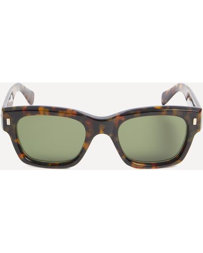 Moscot Mens Zogan Rectangle Sunglasses One Size - Green
