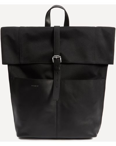 Sandqvist Mens Antonia Twill Backpack One Size - Black