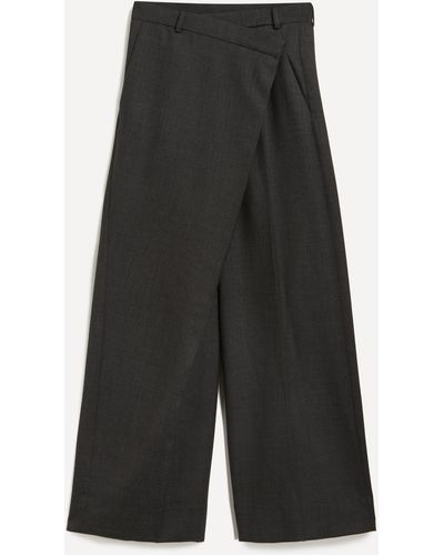 Acne Studios Women's Tailored Wrap Trousers 6 - Black