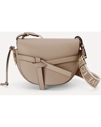 Loewe Women's Small Gate Dual Leather Cross-body Bag One Size - Natural