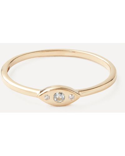 Melissa Joy Manning 14ct Gold Mini Diamond Ring 7 - Natural
