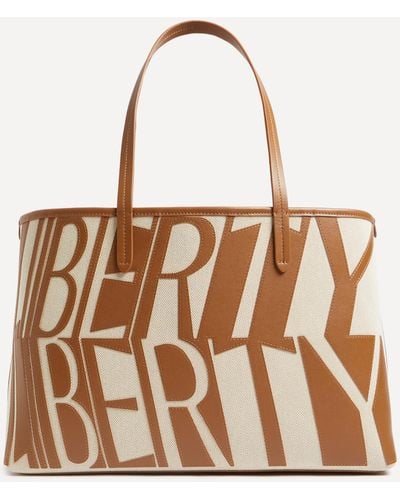 Liberty Letters Large Tote Bag One Size - Natural