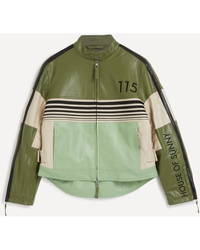 House Of Sunny Women's The Racer Jacket - Green