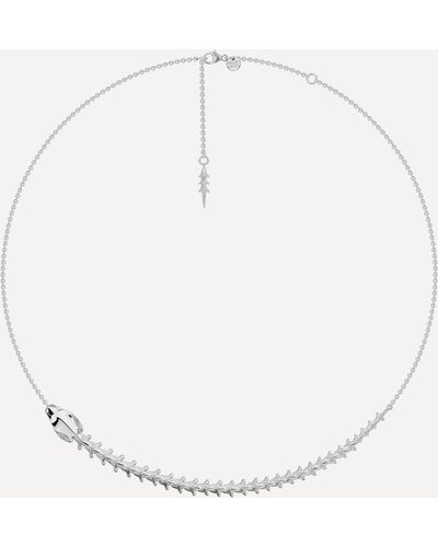 Shaun Leane Silver Serpent's Trace Necklace - White