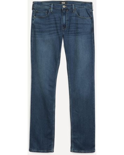 PAIGE Mens Normandie Birch Straight Fit Jeans 30 - Blue