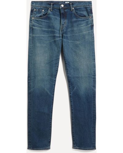 Edwin Mens Slim Tapered Kaihara Indigo Jeans In Blue - Light Used 30