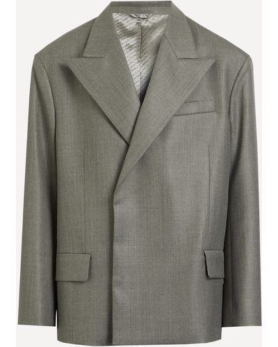 Acne Studios Mens Vintage Grey Suit Jacket 40/50 - Green