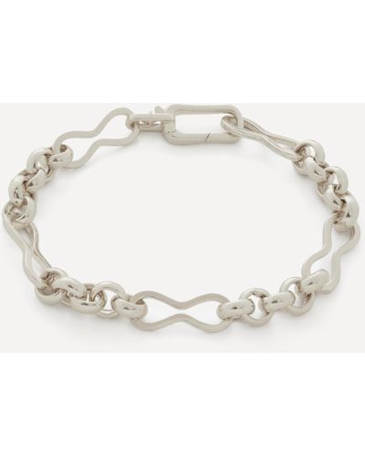 Monica Vinader 18ct Gold-plated Vermeil Silver Heritage Link Chain Bracelet - White