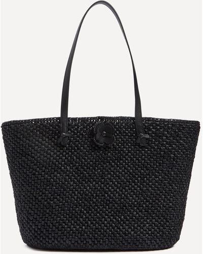 Liberty Women's Raffia Large Toama Tote Bag One Size - Black