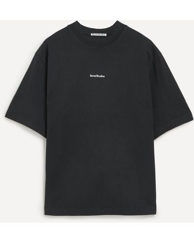 Acne Studios Mens Relaxed Fit T-shirt - White