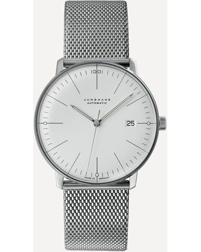 Junghans Mens Max Bill Automatic Sapphire Crystal Watch - Grey