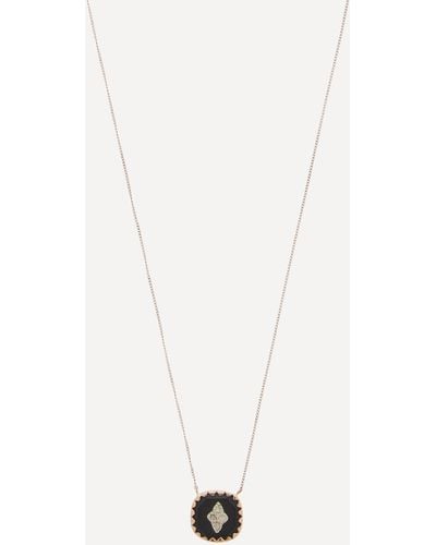 Pascale Monvoisin 9ct Rose Gold Pierrot N'2 Diamond And Bakelite Pendant Necklace One Size - Metallic
