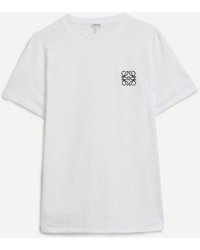 Loewe Mens Regular Fit Anagram T-shirt - White