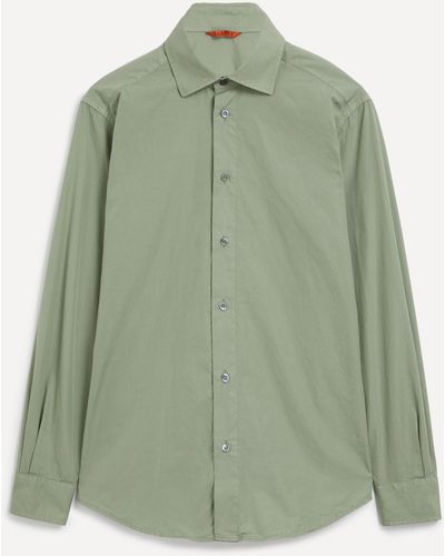 Barena Mens Camicia Surian Cotton Shirt 40/50 - Green