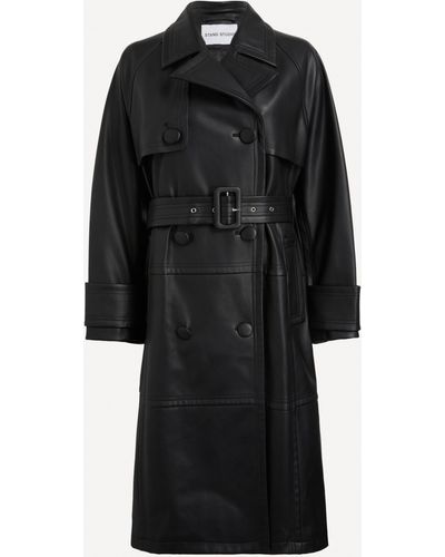 Stand Studio Women's Betty Trench Coat 8 - Black