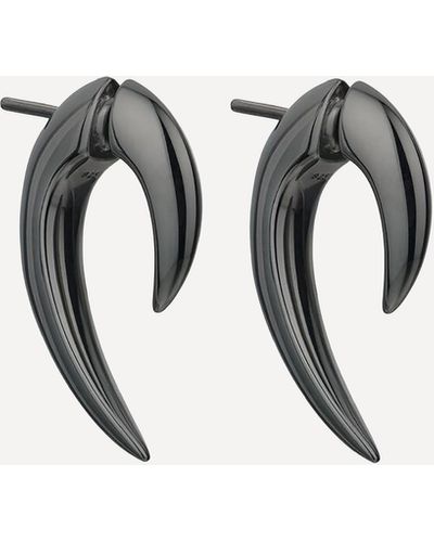 Shaun Leane Black Silver Rhodium Talon Earrings One