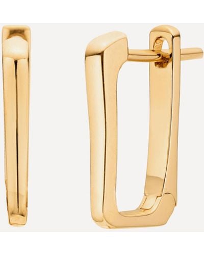 Monica Vinader Gold Plated Vermeil Silver Alta Capture Huggie Hoop Earrings One - Metallic