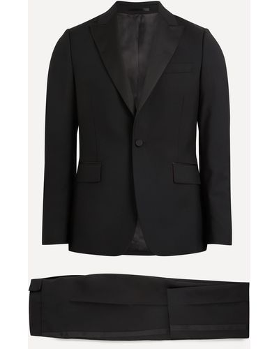 Paul Smith Mens Tailored-fit Wool-mohair Evening Suit 36/46 - Black