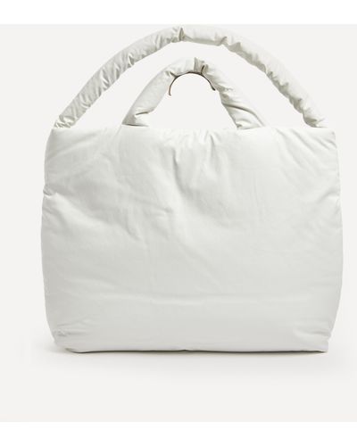 Kassl Women's Pillow Large Oil Tote Bag One Size - White