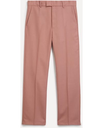 Séfr Mens Mike Suit Trousers In Rose Pink L - Red