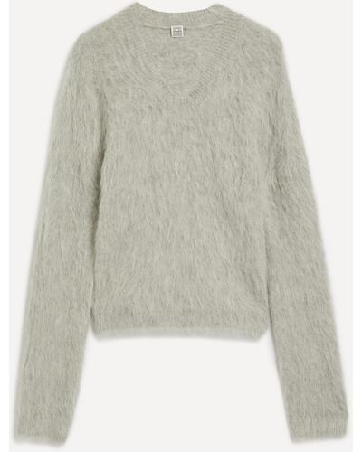 Totême Women's Petite Alpaca Knit Jumper - Grey