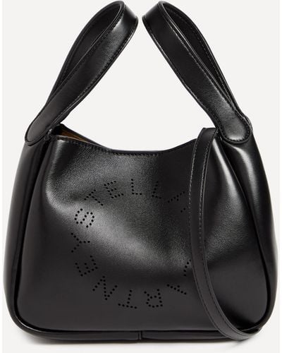 Stella McCartney Women's Logo Double Top Handle Crossbody Bag One Size - Black