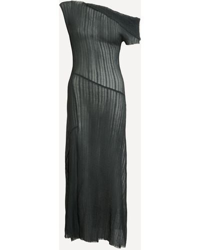 Paloma Wool Women's Alice Sheer Asymmetric Dress - Black
