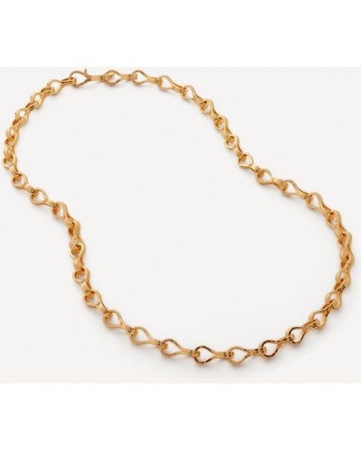 Monica Vinader 18ct Gold-plated Vermeil Silver Infinity Link Chain Necklace One Size - Metallic