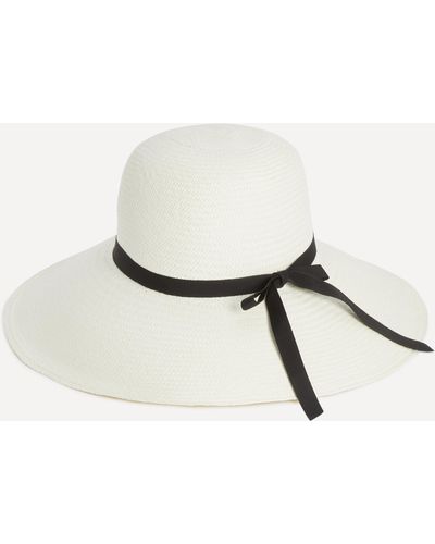 Christys' Women's Panama Wide Bucket Ribbon Hat - Natural