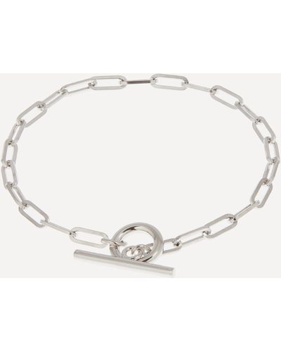 Otiumberg Silver Love Link Chain Bracelet One - Natural