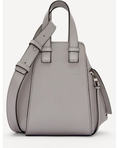 Loewe Women's Hammock Compact Leather Bag One Size - Grey