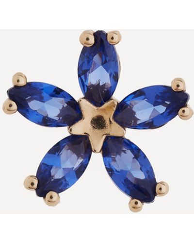 Liberty 9ct Gold Bloomy Blue Sapphire Single Stud Earring