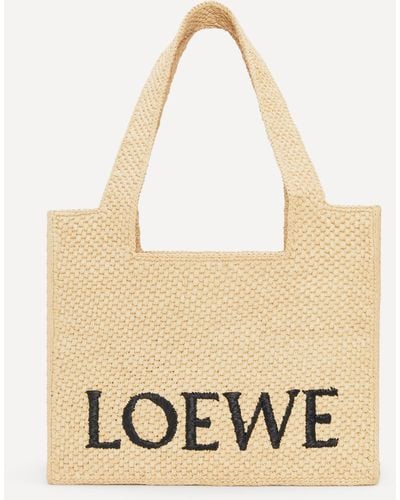 Loewe Women's X Paula's Ibiza Medium Font Tote One Size - Natural