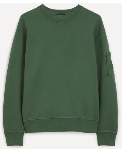 C.P. Company C. P. Company Mens Diagonal Raised Fleece Sweatshirt - Green