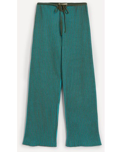 Paloma Wool Women's Lina Bo Ribbed Trousers - Green