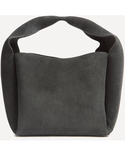 Totême Women's Suede Bucket Top Handle Bag One Size - Black