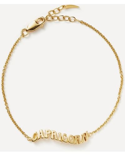 Missoma 18ct Gold-plated Vermeil Silver Capricorn Zodiac Pendant Bracelet - Metallic