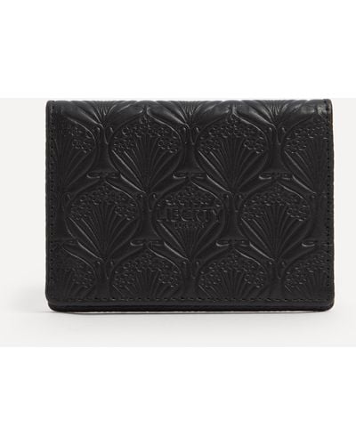 Liberty Women's Iphis Embossed Leather Travel Card Holder One Size - Black