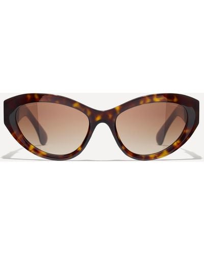 Chanel Women's Cat Eye Sunglasses One Size - Brown