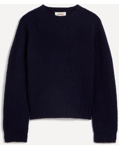 YMC Women's Jets Crew Neck Sweater - Blue