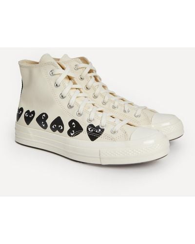 COMME DES GARÇONS PLAY Mens X Converse The Chuck Taylor All Star 70s Canvas High-top Trainers 10 - White